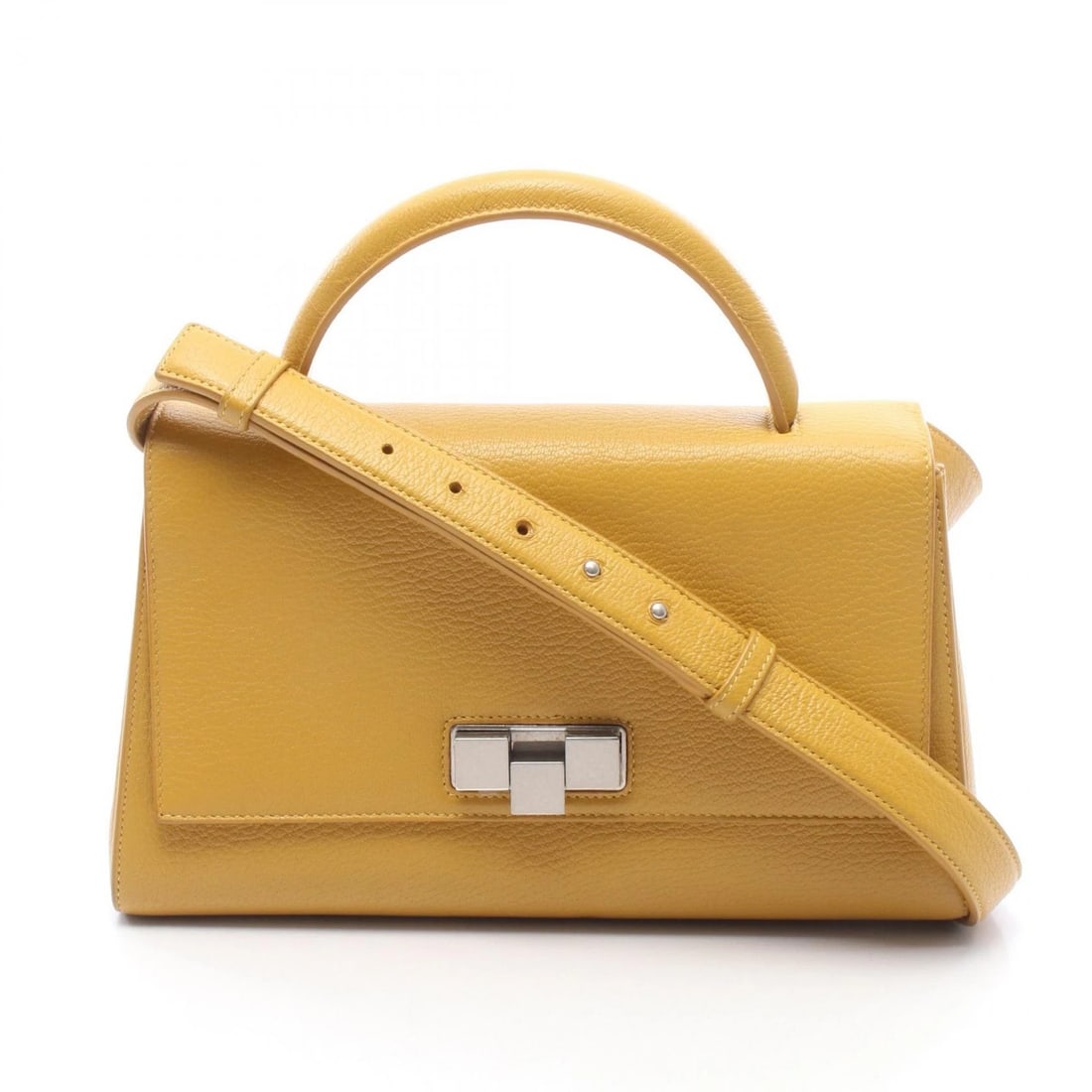 BOTTEGA VENETA YELLOW LEATHER 2WAY CONVERTIBLE CROSSBODY SHOULDER BAG: Bottega Veneta Yellow Leather 2WAY Convertible Crossbody Shoulder Bag Brand: Bottega Veneta Type/Style: Shoulder Bag Material: Leather Color: Yellow Size: W approx. 30cm x H 17.5cm x D 12cm Access