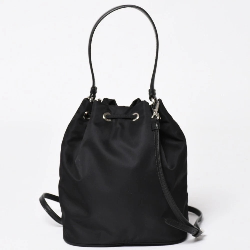 PRADA BLACK NYLON RHINESTONE CRYSTAL TRIANGLE - 2