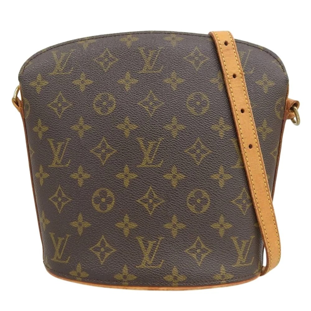 LOUIS VUITTON MONOGRAM DRUO CROSSBODY SHOULDER BAG BROWN: Louis Vuitton Monogram Druo Crossbody Shoulder Bag Brown Brand: Louis Vuitton Type/Style: Crossbody Material: PVC ? Leather Color: Monogram Size: Width: Approx. 20cm (base) Height: Approx. 22cm