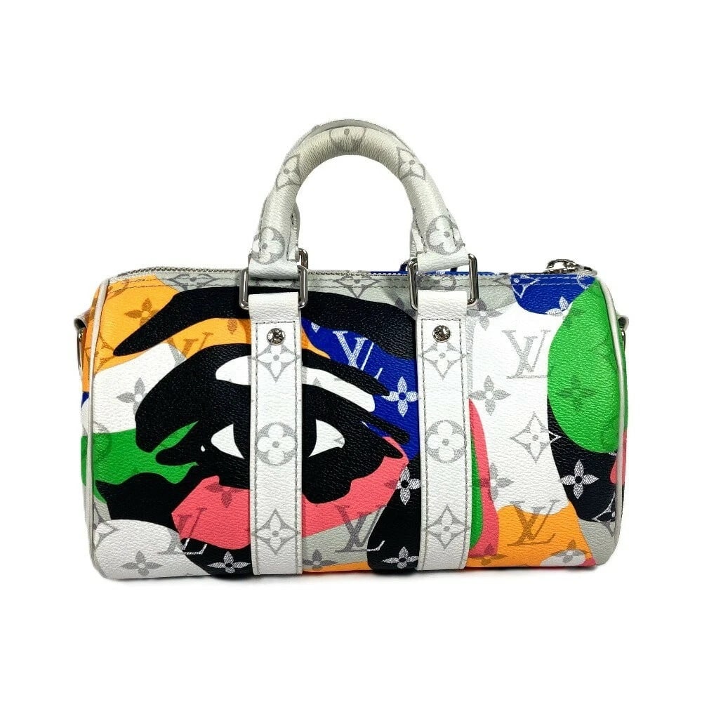 LOUIS VUITTON LV PORTRAIT KEEPALL 25 MULTICOLOR 2WAY CROSSBODY BAG: Louis Vuitton LV Portrait Keepall 25 Multicolor 2WAY Crossbody Bag Brand: Louis Vuitton Type/Style: Duffle Material: Monogram Canvas / Leather Color: Multicolor Size: W25cm x H15cm x D11cm (approx.)