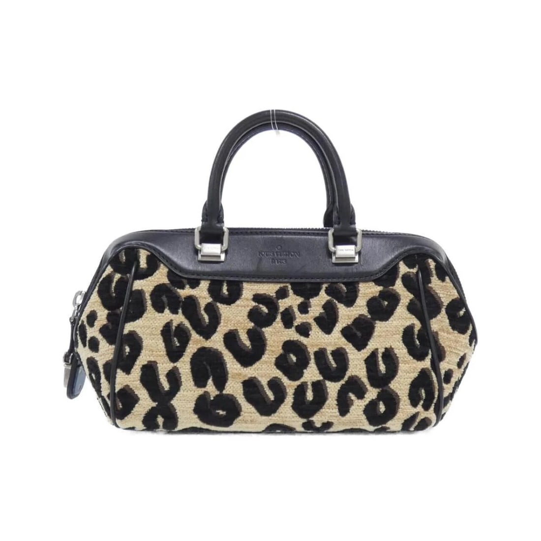 LOUIS VUITTON STEPHEN SPROUSE BABY HANDBAG: Louis Vuitton Stephen Sprouse Baby Handbag Brand: Louis Vuitton Type/Style: Shoulder Bag Material: Canvas / Calfskin Color: Beige + Black / Matte Silver Hardware Size: Approximately 23cm (W) x 15cm (H