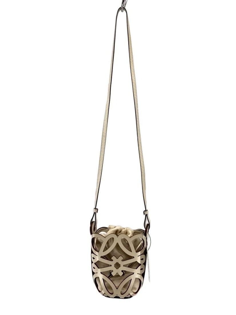 LOEWE SHOULDER BAG LEATHER: LOEWE Shoulder Bag Leather Brand: LOEWE Type/Style: Shoulder Bag Material: FabricLeather Color: White Size: (cm) Depth: 5 | Height: 18 | Width: 10 Accessories: None Accessories Notice: Whe