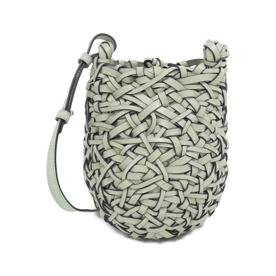 LOEWE NEST BASKET BAG LEATHER WOVEN SHOULDER TOTE PURSE (1 of 4)