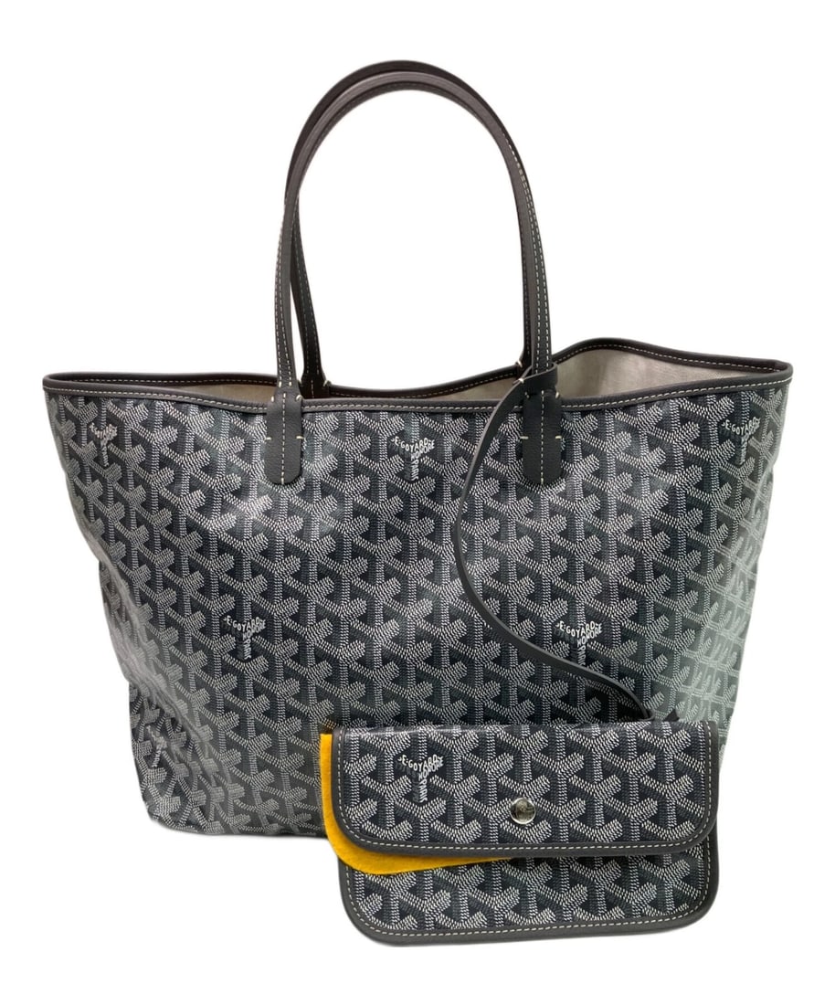 GOYARD SAINT LOUIS PM BAG GOYARDINE TOTE SHOULDER HANDBAG: Goyard Saint Louis PM Bag Goyardine Tote Shoulder Handbag Brand: Goyard Type/Style: Tote Material: None Color: Light Gray Size: Height: Approx. 11.0 inches (28 cm) Width: Approx. 12.6 inches (32 cm) D