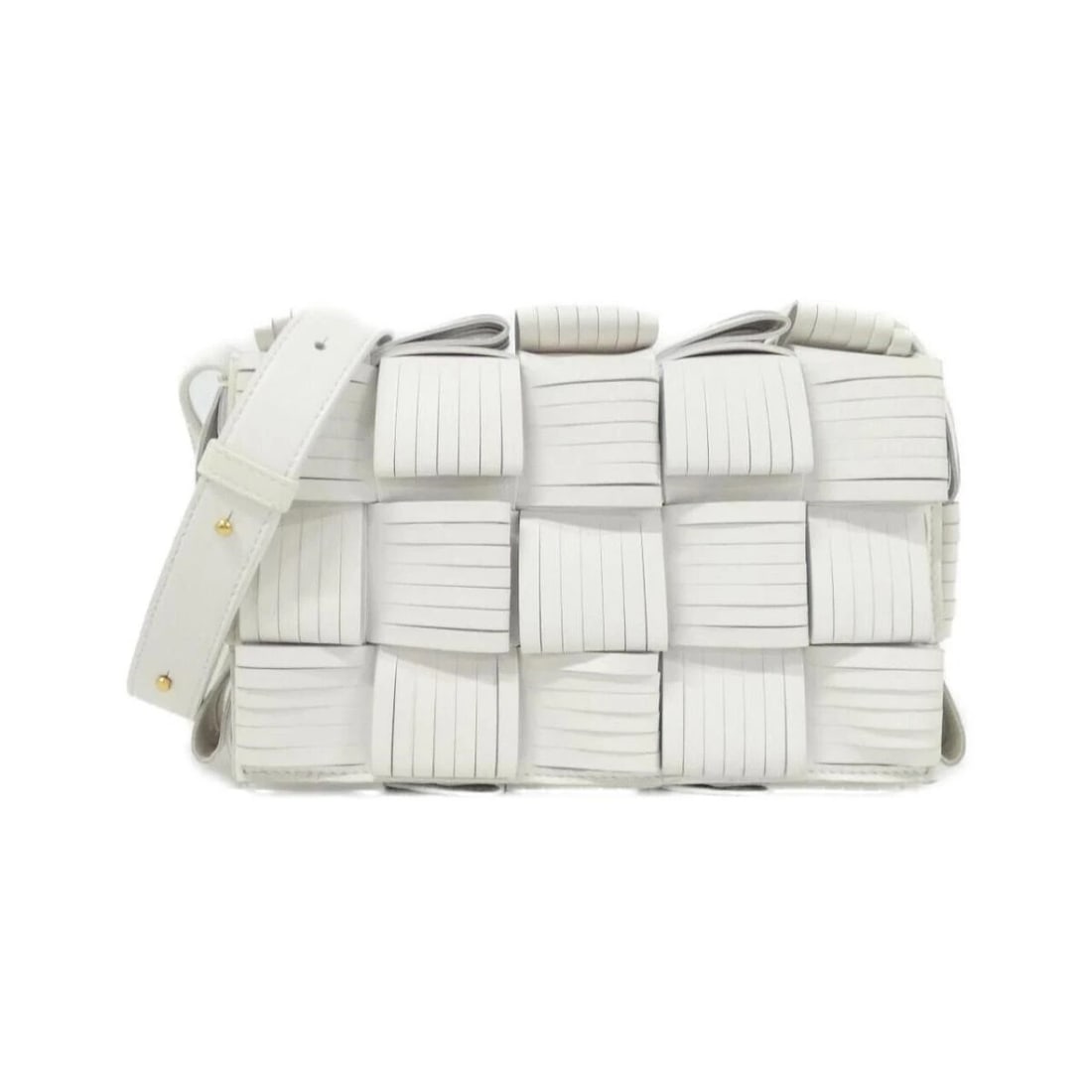 BOTTEGA VENETA LEATHER CROSSBODY SHOULDER BAG: Bottega Veneta Leather Crossbody Shoulder Bag Brand: Bottega Veneta Type/Style: Shoulder Bag Material: Leather Color: WHITE Size: 22cm (Width) x 15cm (Height) x 5cm (Depth) Accessories: None <