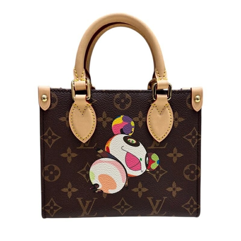 LOUIS VUITTON HANDBAG TAKASHI MURAKAMI ONTHEGO BB MONOGRAM BROWN: Louis Vuitton Handbag Takashi Murakami Onthego BB Monogram Brown Brand: LOUIS VUITTON Type/Style: Handbag Material: PVC Leather Color: Brown Size: Width: Approx. 18cm Height: Approx. 15cm Depth: Appro
