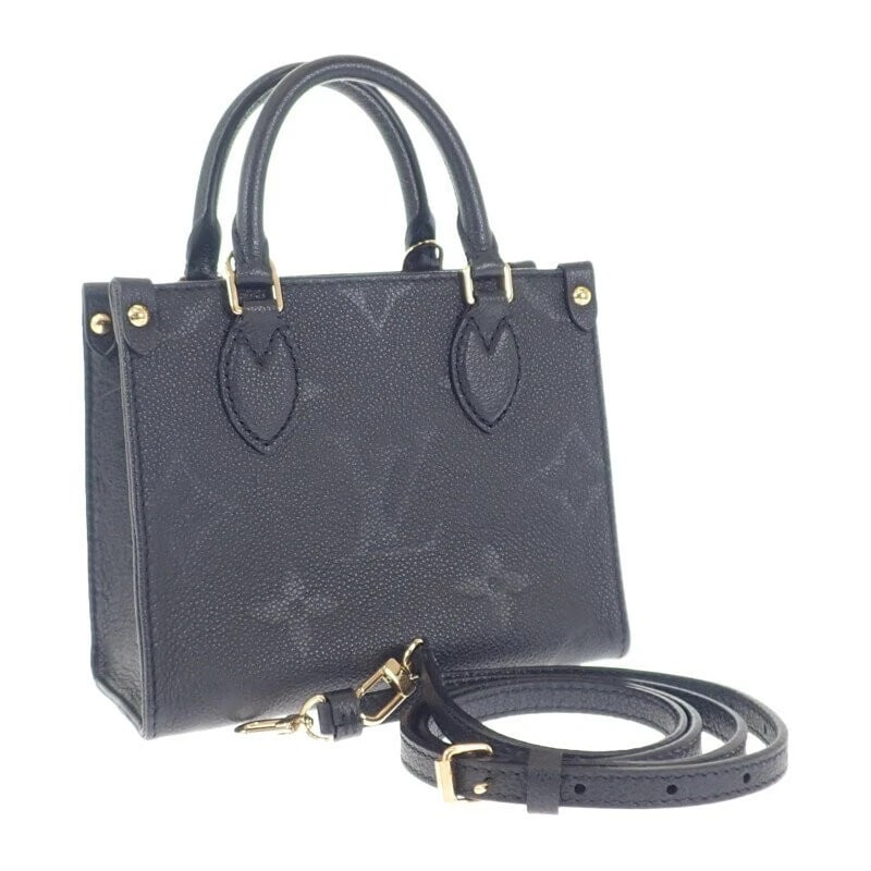 LOUIS VUITTON MONOGRAM AMPLANT BAG: LOUIS VUITTON Monogram Amplant Bag Brand: Louis Vuitton Type/Style: Bag Material: Monogram Empreinte Color: Black Size: Width approx. 18cm x Height approx. 15cm x Depth approx. 8cm Accessories: No