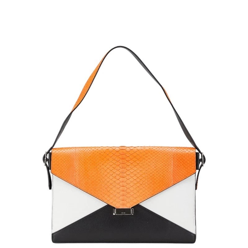 CELINE MULTICOLOR LEATHER SHOULDER BAG HANDBAG C: Celine Multicolor Leather Shoulder Bag Handbag C Brand: CELINE Type/Style: Shoulder Bag Material: Leather, Python Color: Multicolor Size: Width: approx. 12.6 inches (32 cm) Height: approx. 8.7 inches 