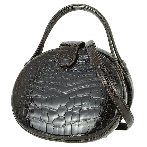 LOEWE LEATHER FRAME BAG 2WAY SHOULDER HANDBAG: Loewe Leather Frame Bag 2WAY Shoulder Handbag Brand: Loewe Type/Style: Shoulder Bag Material: Leather Color: Dark Brown with Gold-tone hardware Size: Approximately 20cm (W) x 16cm (H) x 13cm (D) A