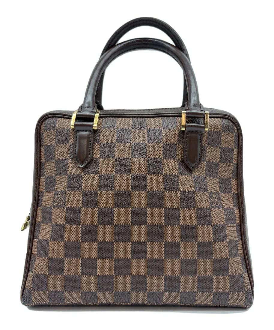LOUIS VUITTON BRERA DAMIER HANDBAG TOP HANDLE BAG: Louis Vuitton Brera Damier Handbag Top Handle Bag Brand: Louis Vuitton Type/Style: Bag Material: Damier Canvas Color: Brown Size: Height: Approx. 20.0cm Width: Approx. 24.0cm Depth: Approx. 10.0cm