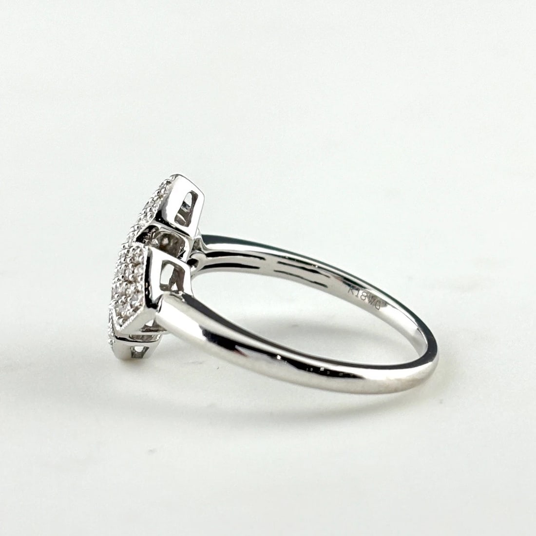 MELEE DIAMOND DESIGN RING WG RING - 3