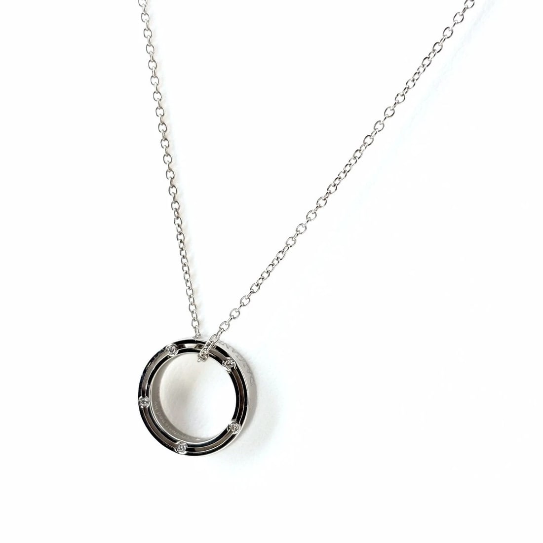 DAMIANI D-SIDE NECKLACE MELEE DIAMOND PENDANT NECKLACE (1 of 4)