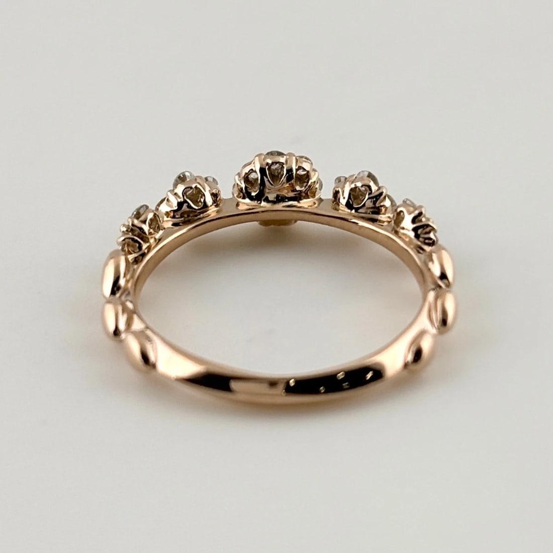 MELEE DIAMOND DESIGN RING PG RING - 4