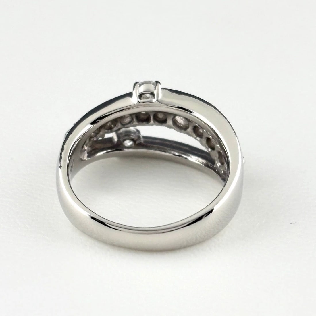 MELEE DIAMOND DESIGN RING PLATINUM RING PT900 - 2