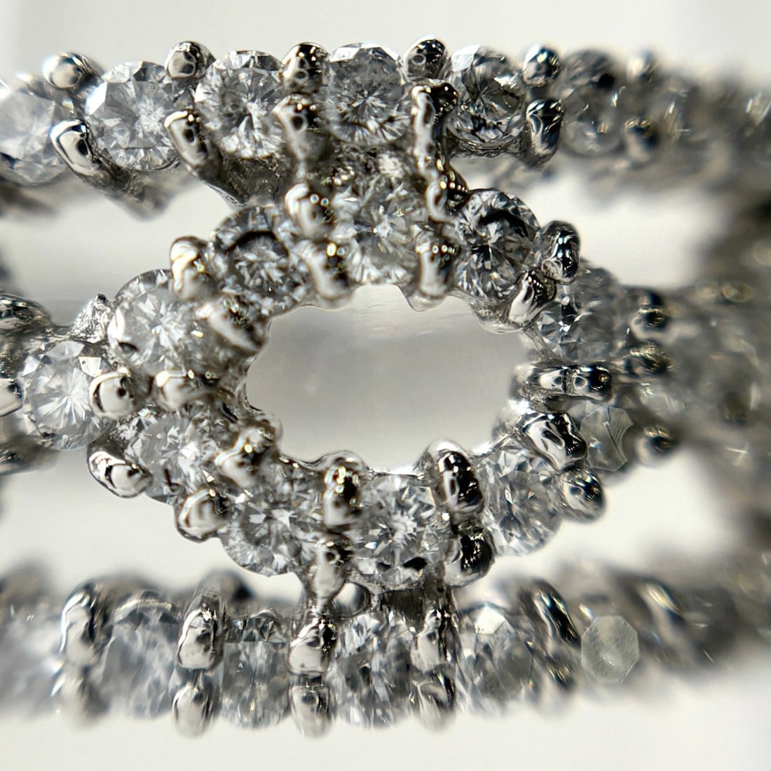 MELEE DIAMOND DESIGN RING PLATINUM RING PT900 DIAMOND - 2