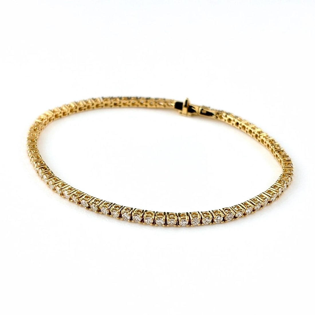 TENNIS BRACELET YG BRACELET MELEE DIAMOND BRACELET (1 of 3)