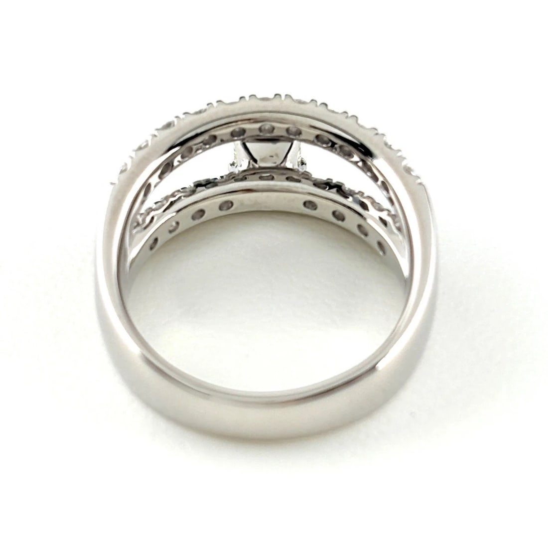 DIAMOND DESIGN RING PLATINUM MELEE RING - 3