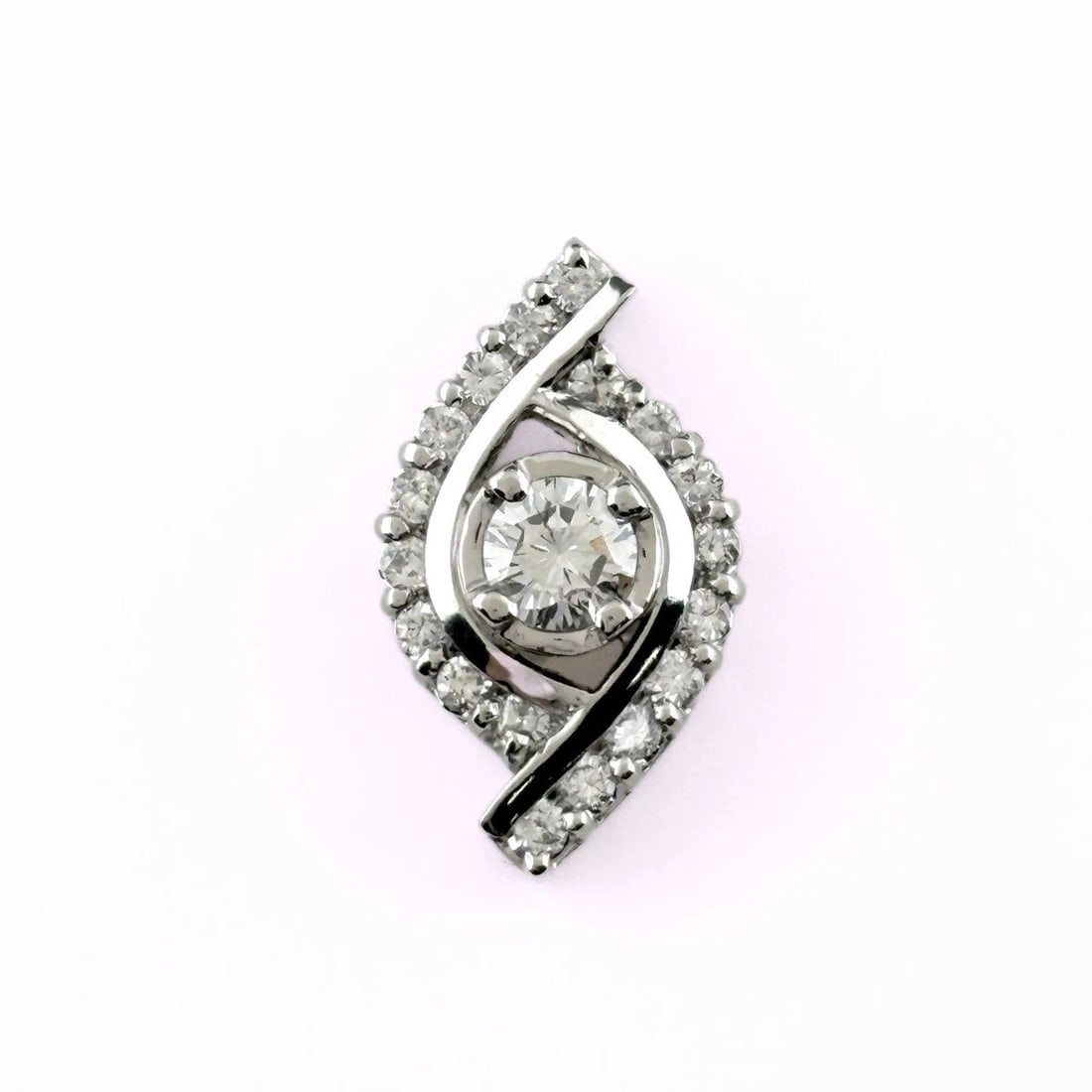 MELEE DIAMOND PENDANT HEAD PLATINUM PENDANT HEAD (1 of 3)