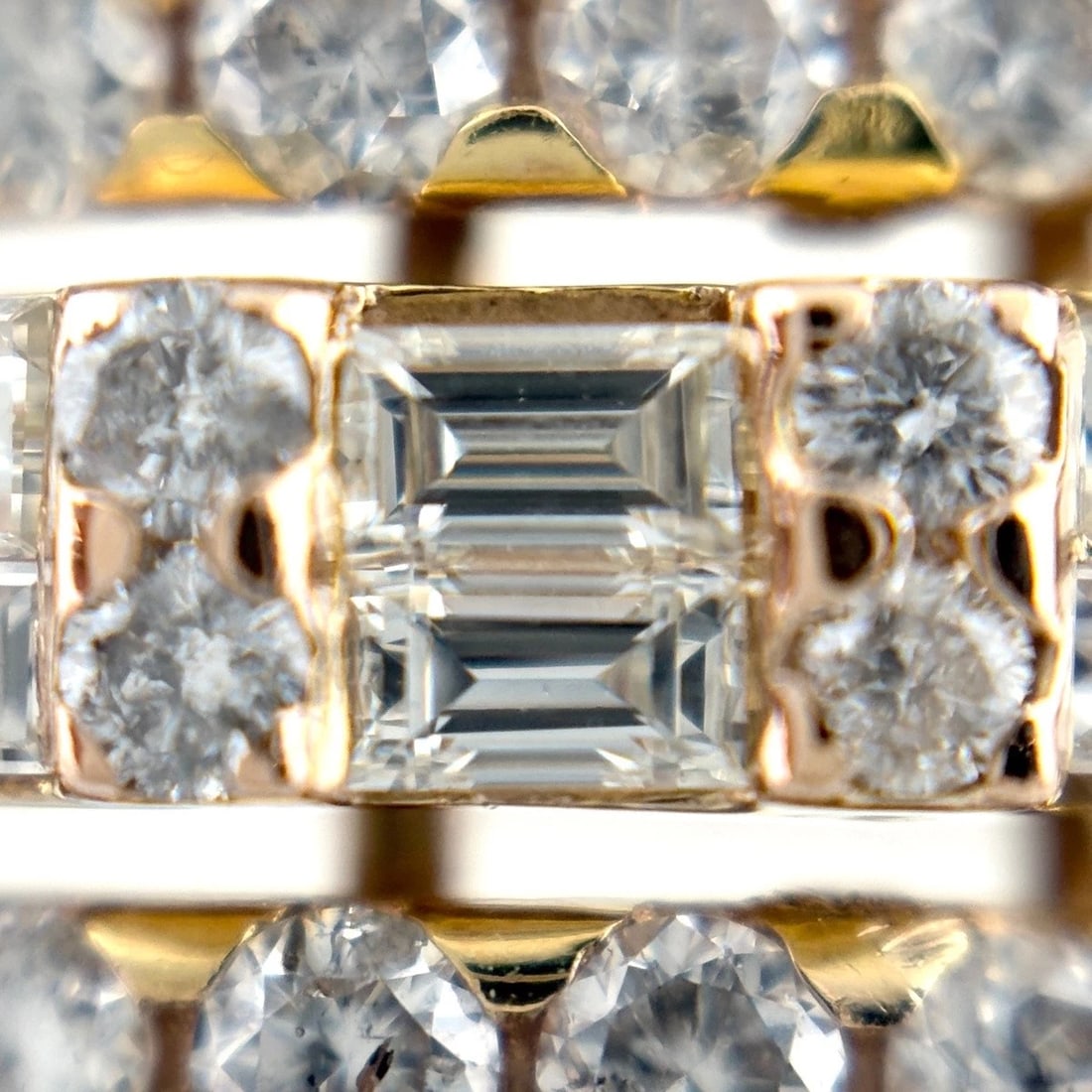 MELEE DIAMOND DESIGN RING PG RING 18K - 2
