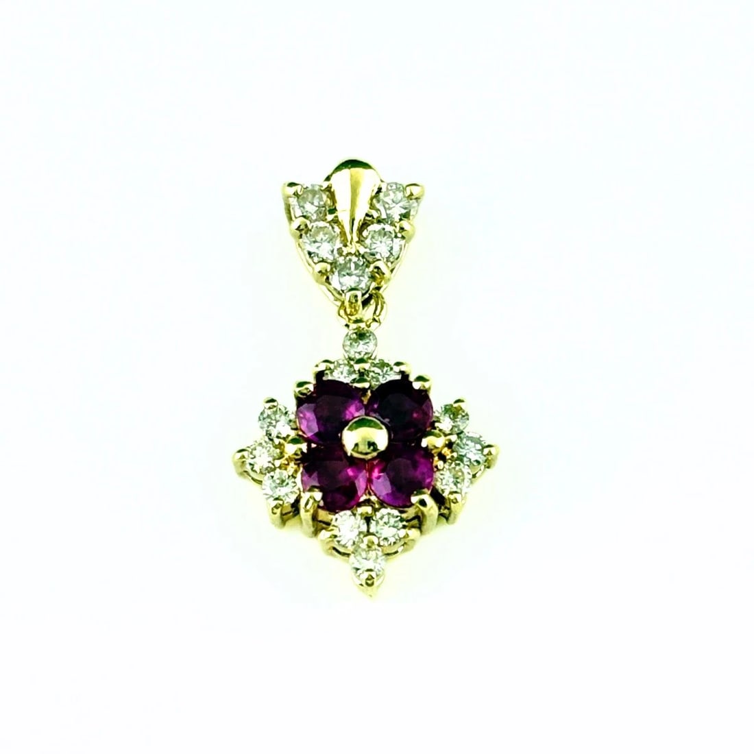 RUBY DESIGN YG MELEE DIAMOND PENDANT HEAD (1 of 3)