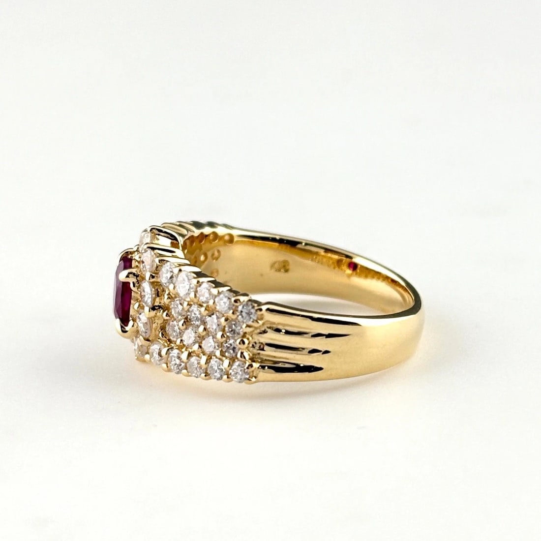 RUBY DESIGN RING YG RING 18K - 4
