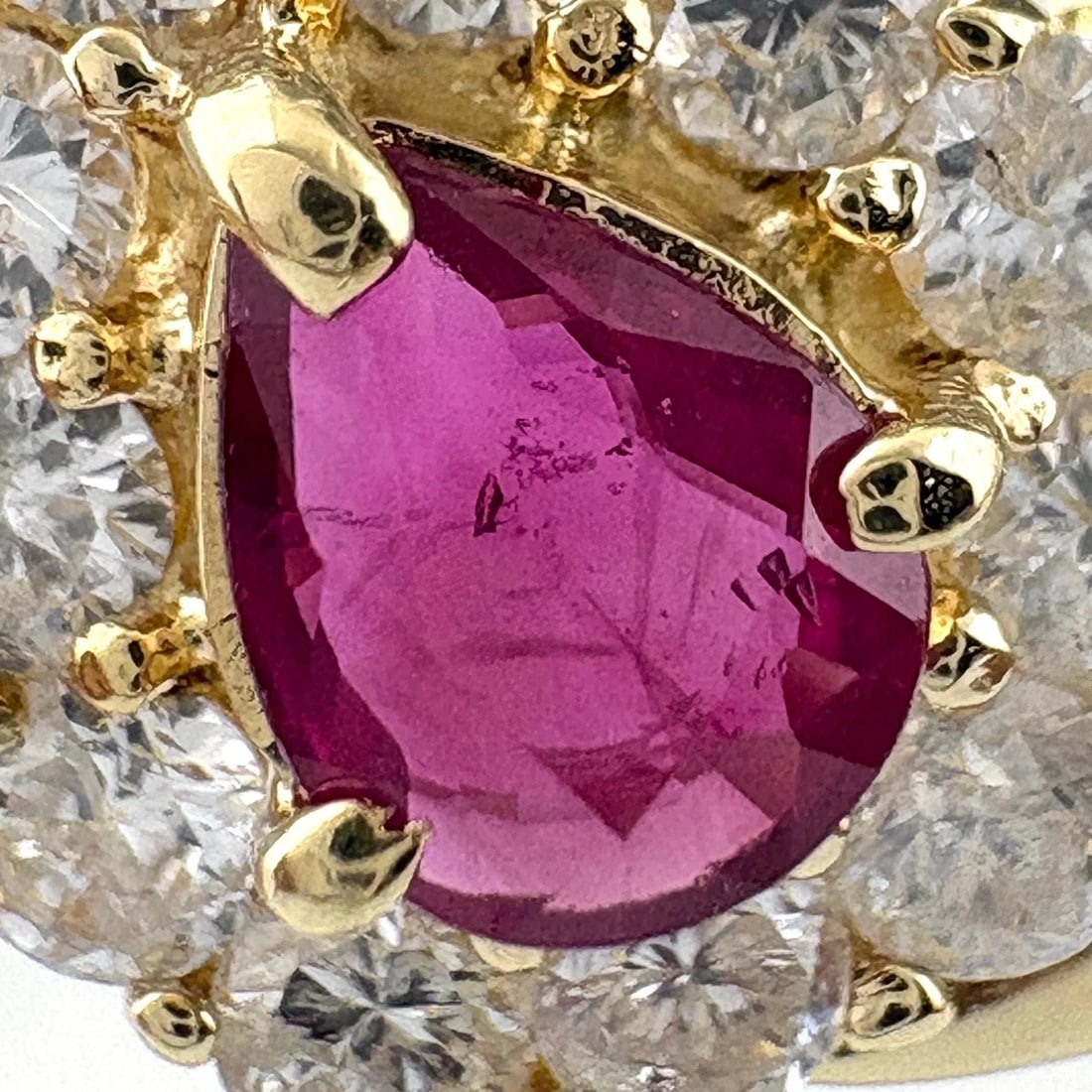 RUBY DESIGN RING YG MELEE DIAMOND RING - 2