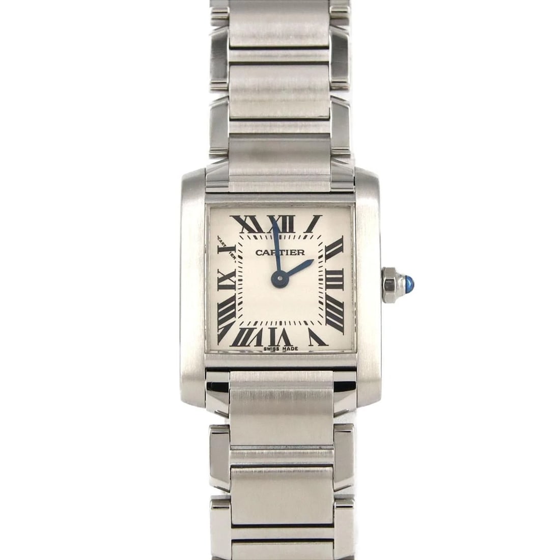 CARTIER TANK FRANCAISE SM STAINLESS STEEL QUARTZ WATCH: Cartier Tank Francaise SM Stainless Steel Quartz Watch Brand: CARTIER Type/Style: Wrist watch Material: Case: Stainless Steel Breath: Stainless Steel Color: Dial color: Silver/Roman Size: Case