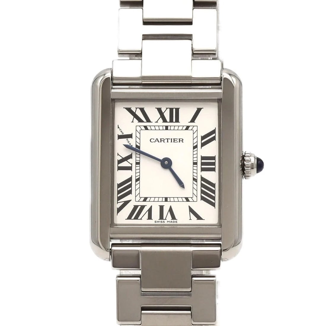 CARTIER TANK SOLO SM STAINLESS STEEL QUARTZ WATCH: Cartier Tank Solo SM Stainless Steel Quartz Watch Brand: CARTIER Type/Style: Wrist watch Material: Case: Stainless Steel Breath: Stainless Steel Color: Dial color: Silver/Roman Size: Case diameter