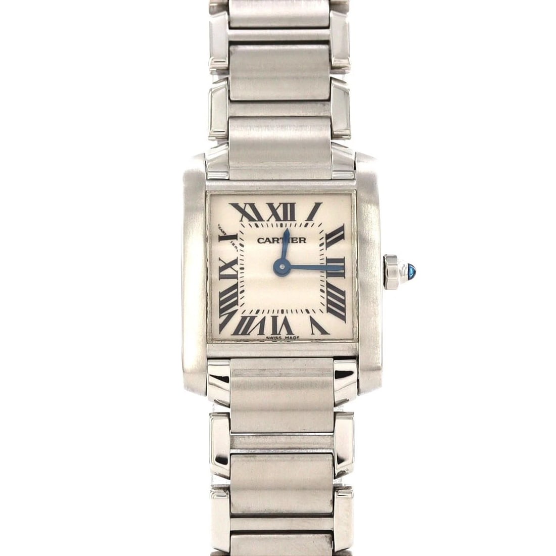 CARTIER TANK FRANCAISE SM STAINLESS STEEL QUARTZ WATCH: Cartier Tank Francaise SM Stainless Steel Quartz Watch Brand: CARTIER Type/Style: Wrist watch Material: Case: Stainless Steel Breath: Stainless Steel Color: Dial color: Silver/Roman Size: Case