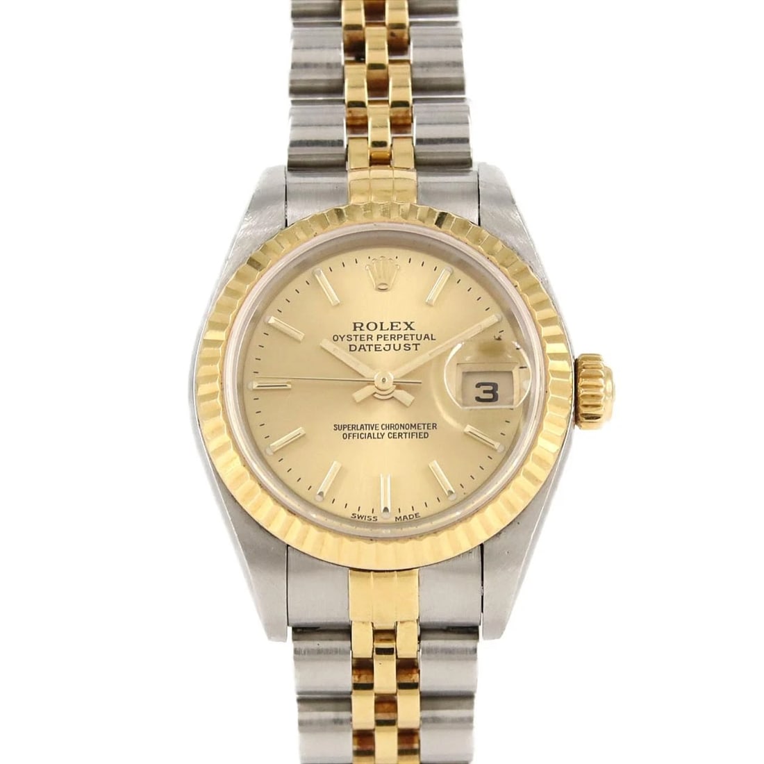 ROLEX DATEJUST SSXYG MECHANICAL WATCH: Rolex Datejust SSxYG Mechanical Watch Brand: ROLEx Type/Style: Wrist watch Material: Case: Stainless steel x yellow gold Bracelet: Stainless steel x yellow gold Color: Dial color: Gold Size: Case diam