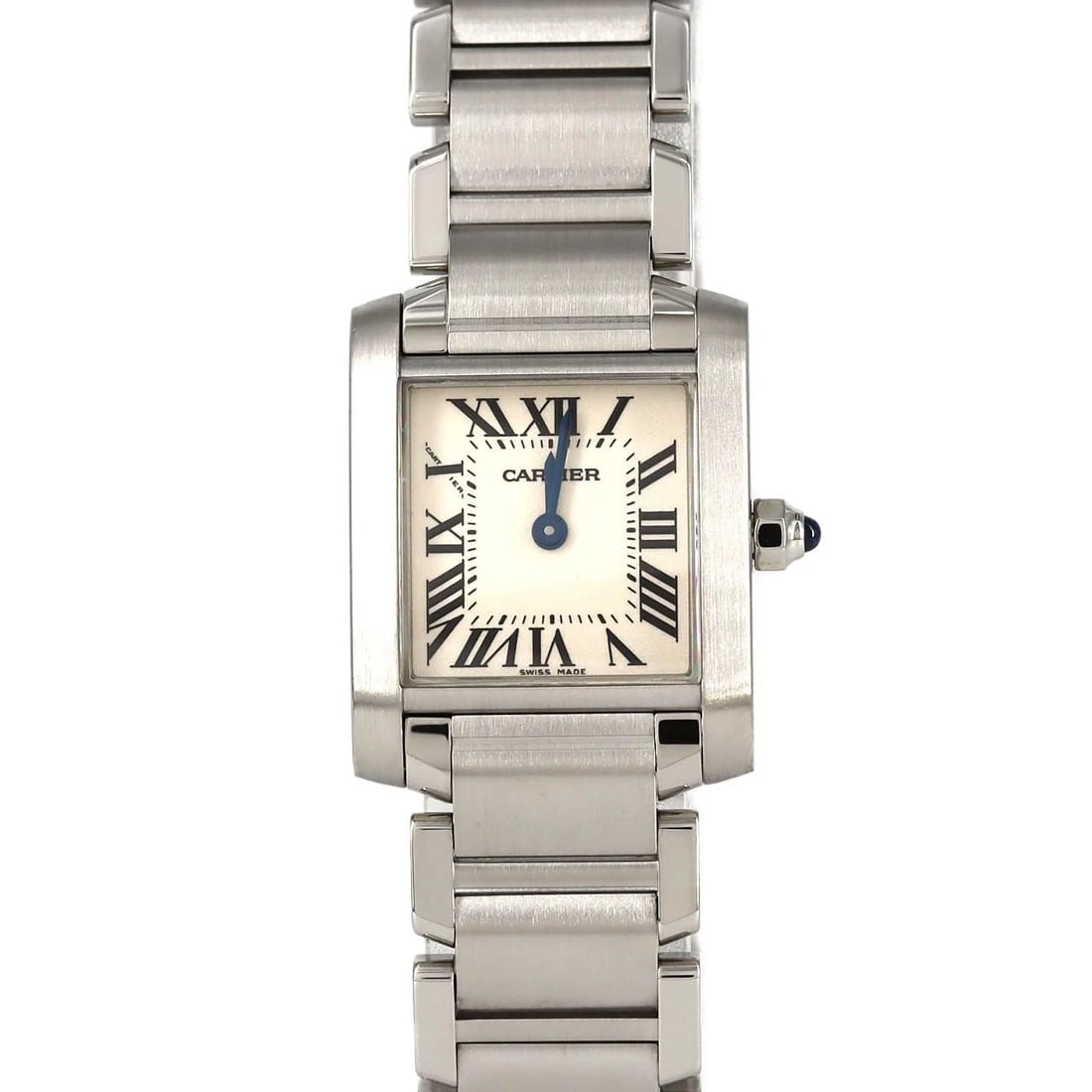 CARTIER TANK FRANCAISE SM STAINLESS STEEL QUARTZ WATCH: Cartier Tank Francaise SM Stainless Steel Quartz Watch Brand: CARTIER Type/Style: Wrist watch Material: Case: Stainless Steel Breath: Stainless Steel Color: Dial color: Silver/Roman Size: Case diamete