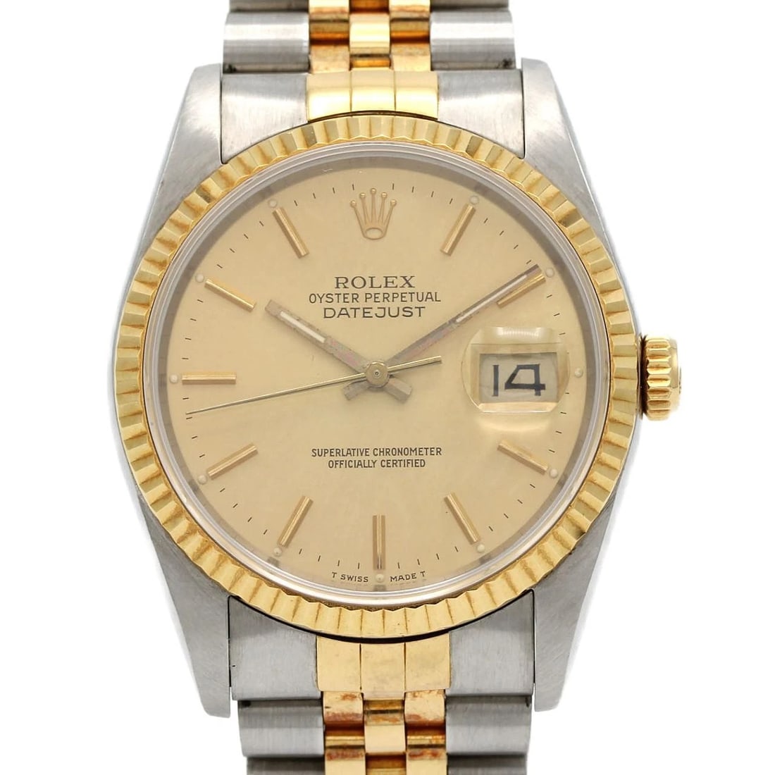 ROLEX DATEJUST SSXYG MECHANICAL WATCH: Rolex Datejust SSxYG Mechanical Watch Brand: ROLEx Type/Style: Wrist watch Material: Case: Stainless steel x yellow gold Bracelet: Stainless steel x yellow gold Color: Dial color: Gold Size: Case diam
