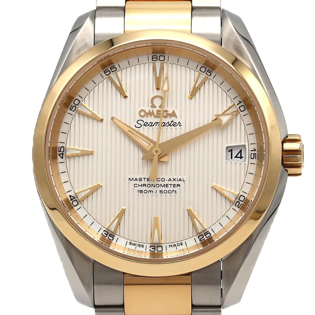 OMEGA SEAMASTER AQUA TERRA SSXYG MECH WATCH: Omega Seamaster Aqua Terra SSxYG Mech Watch Brand: OMEGA Type/Style: Wrist watch Material: Case: Stainless steel x yellow gold Bracelet: Stainless steel x yellow gold Color: Dial Color: Silver Size: