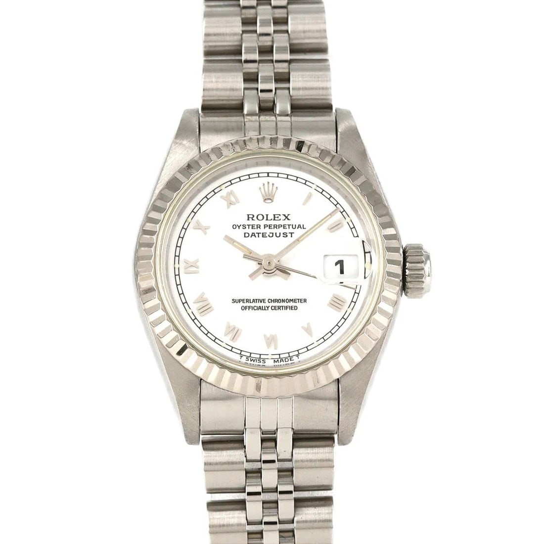 ROLEX DATEJUST SSXWG MECHANICAL AUTOMATIC WATCH: Rolex Datejust SSxWG Mechanical Automatic Watch Brand: ROLEx Type/Style: Wrist watch Material: Case: Stainless steel x white gold Bracelet: Stainless steel Color: Dial color: White/Small Roman numeral