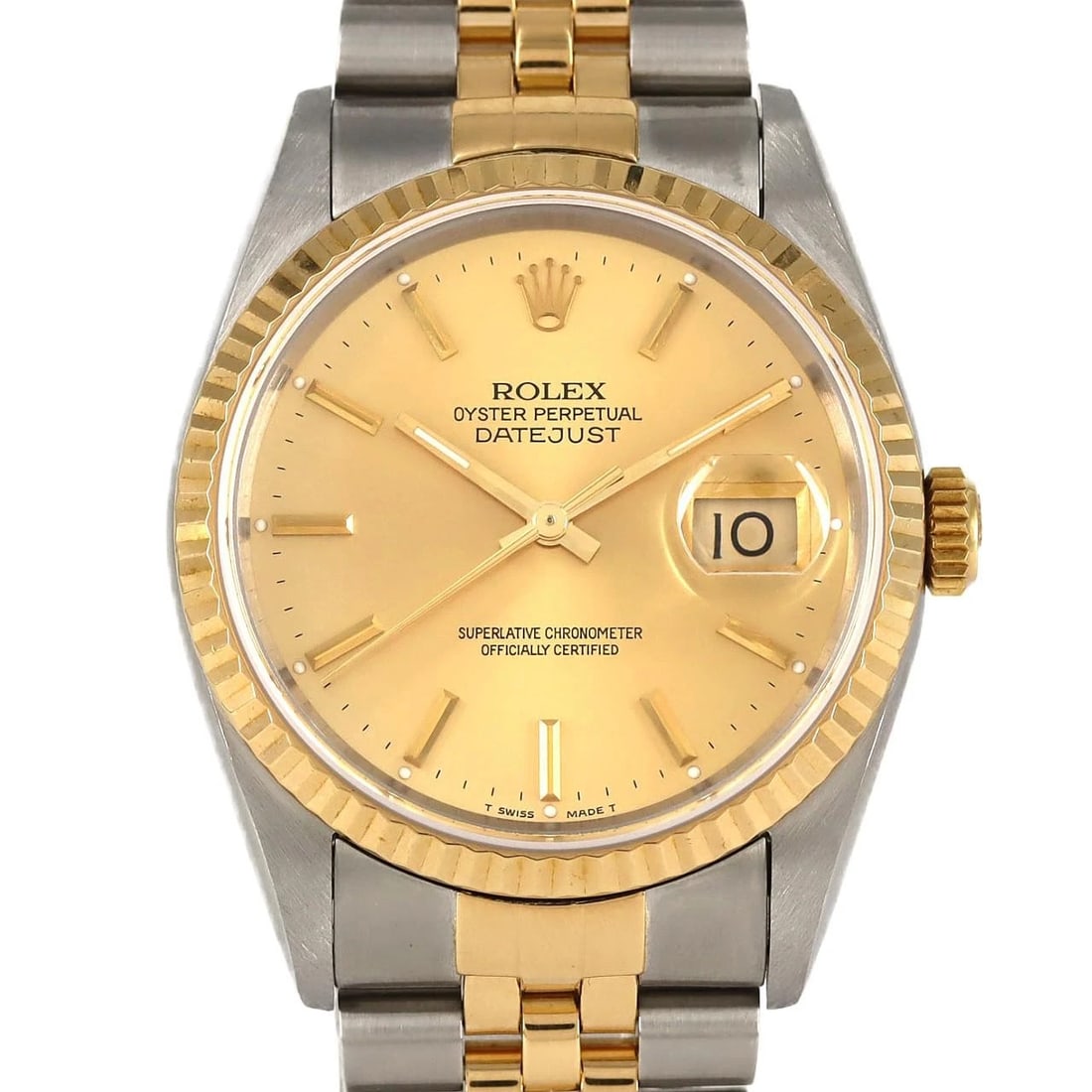 ROLEX DATEJUST SSXYG MECHANICAL AUTOMATIC WATCH: Rolex Datejust SSxYG Mechanical Automatic Watch Brand: ROLEx Type/Style: Wrist watch Material: Case: Stainless steel x yellow gold Bracelet: Stainless steel x yellow gold Color: Dial color: Gold Size: