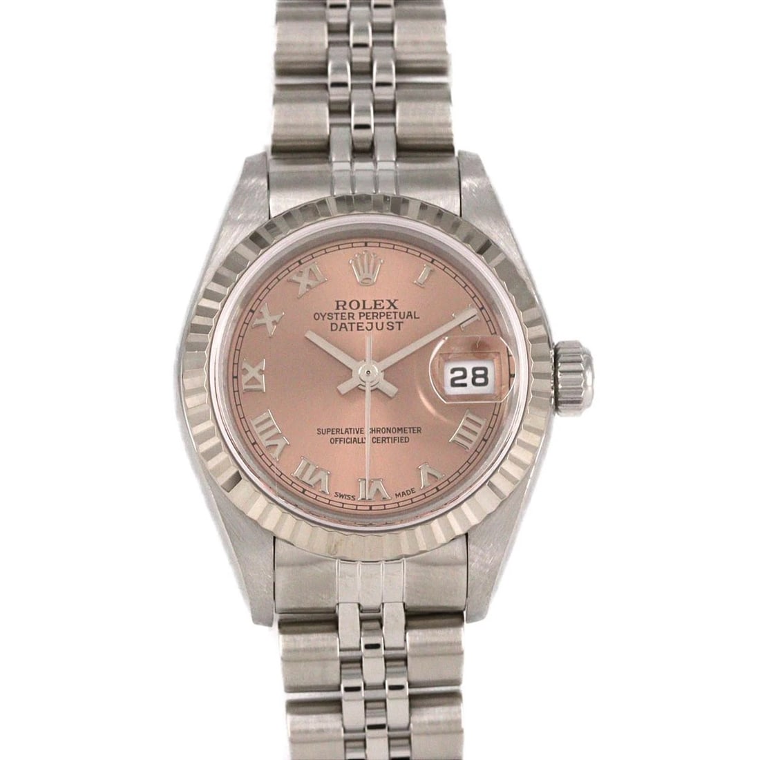 ROLEX DATEJUST SSXWG MECHANICAL AUTOMATIC WATCH: Rolex Datejust SSxWG Mechanical Automatic Watch Brand: ROLEx Type/Style: Wrist watch Material: Case: Stainless steel x white gold Bracelet: Stainless steel Color: Dial color: Pink/Roman Size: Case dia