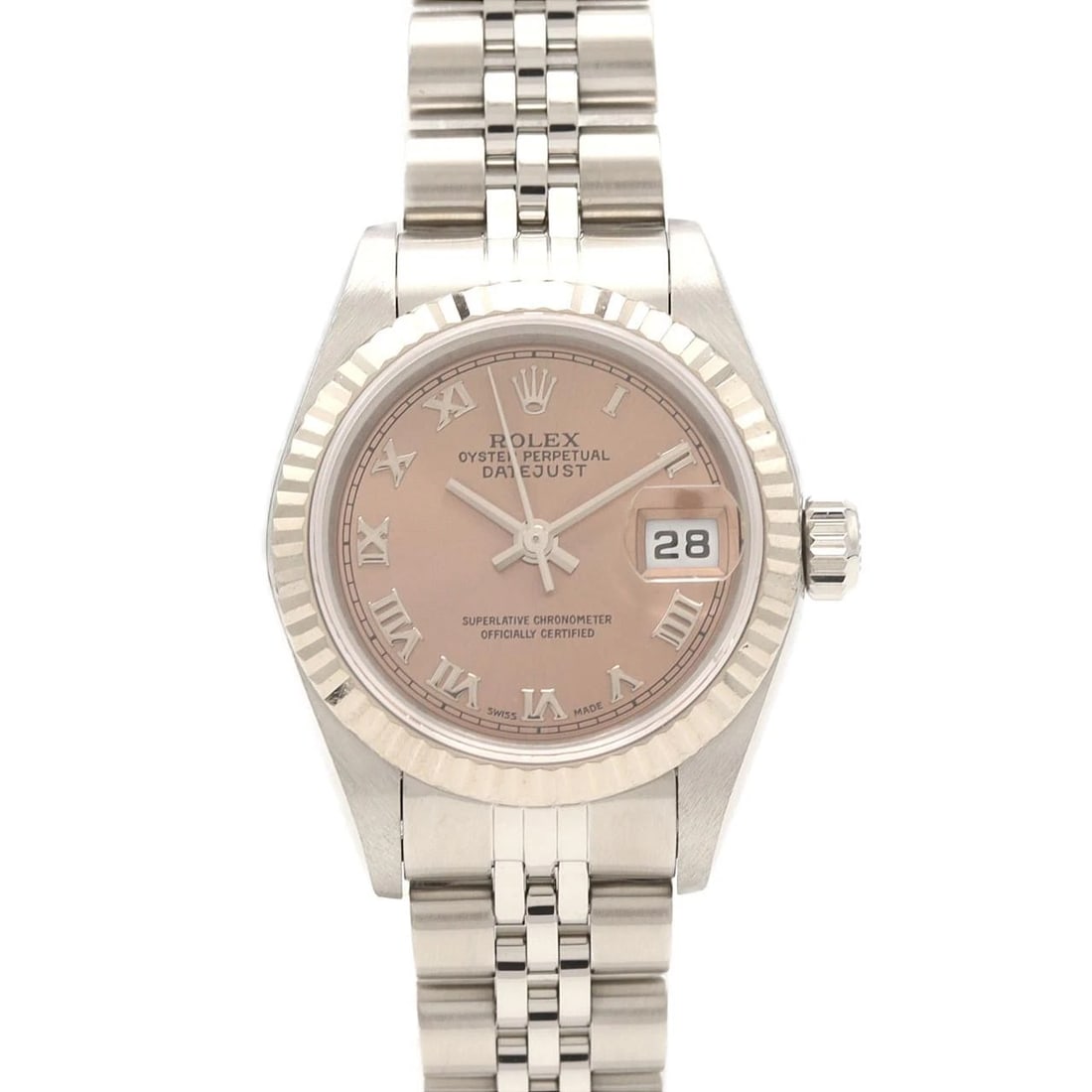 ROLEX DATEJUST SSXWG MECHANICAL AUTOMATIC WATCH: Rolex Datejust SSxWG Mechanical Automatic Watch Brand: ROLEx Type/Style: Wrist watch Material: Case: Stainless steel x white gold Bracelet: Stainless steel Color: Dial color: Pink/Roman Size: Case dia
