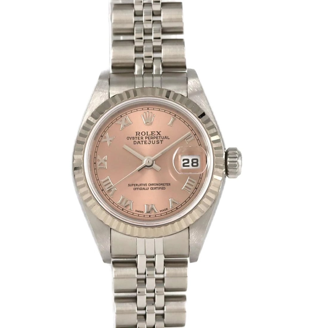 ROLEX DATEJUST SSXWG MECHANICAL AUTOMATIC WATCH: Rolex Datejust SSxWG Mechanical Automatic Watch Brand: ROLEx Type/Style: Wrist watch Material: Case: Stainless steel x white gold Bracelet: Stainless steel Color: Dial color: Pink/Roman Size: Case dia