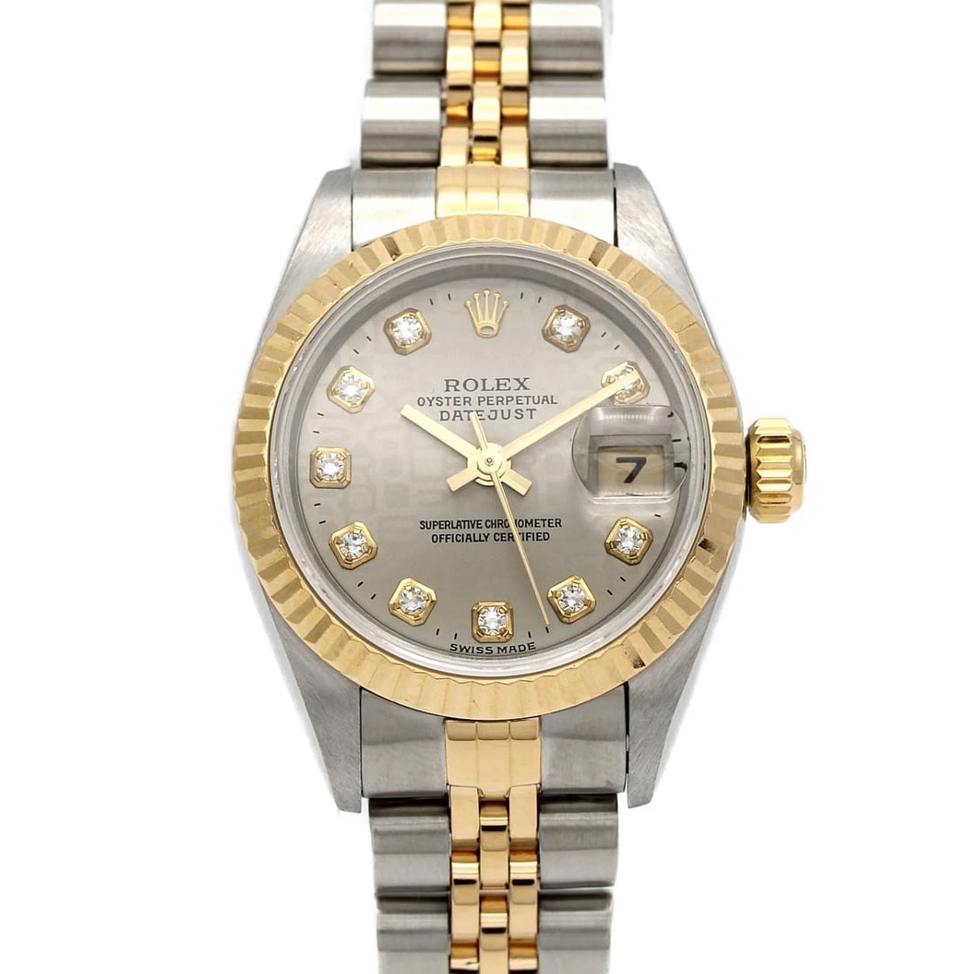 ROLEX DATEJUST SSXYG MECHANICAL AUTOMATIC WATCH: Rolex Datejust SSxYG Mechanical Automatic Watch Brand: ROLEx Type/Style: Wrist watch Material: Case: Stainless steel x yellow gold Bracelet: Stainless steel x yellow gold Color: Dial color: Gray print