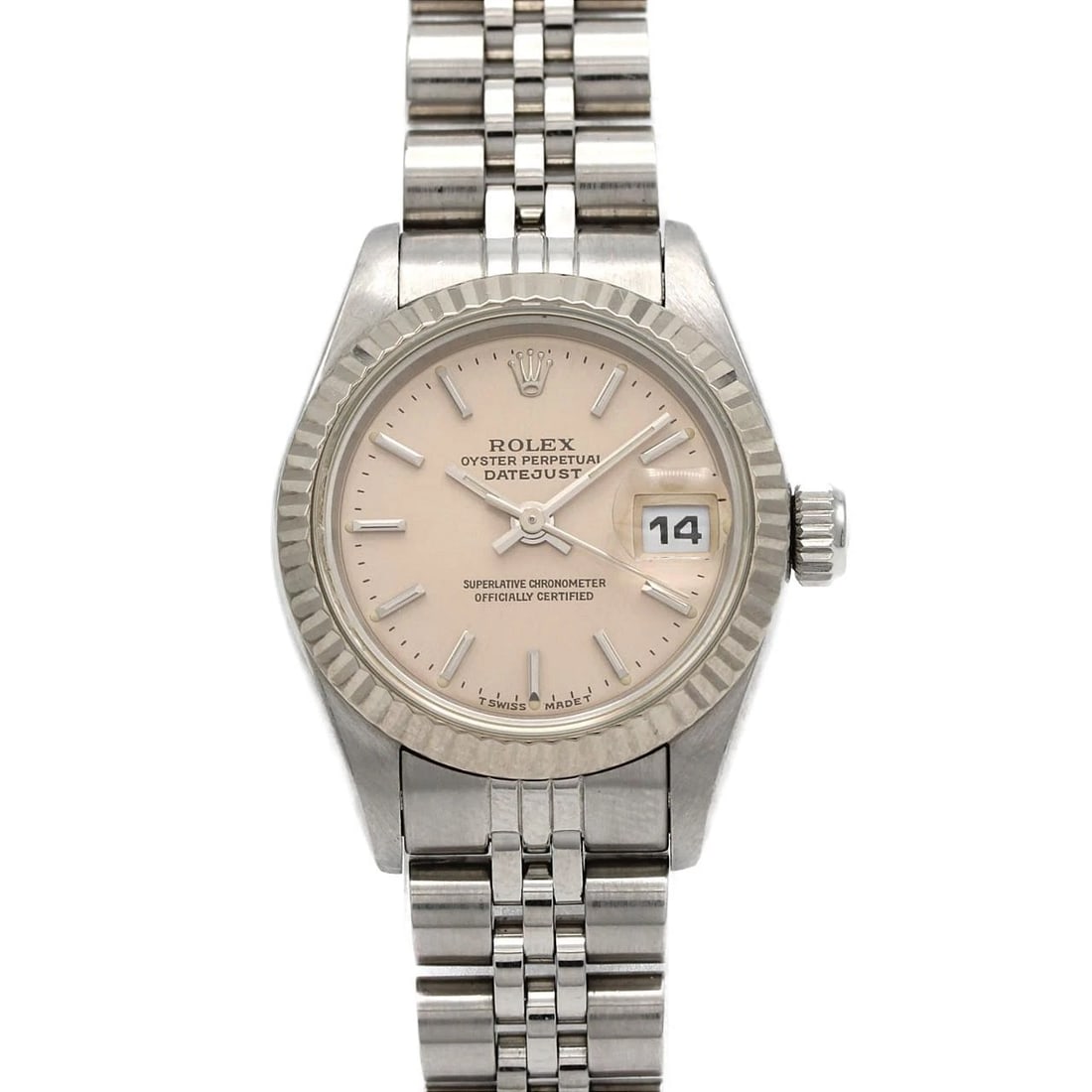 ROLEX DATEJUST SSXWG MECHANICAL WATCH: Rolex Datejust SSxWG Mechanical Watch Brand: ROLEx Type/Style: Wrist watch Material: Case: Stainless steel x white gold Bracelet: Stainless steel Color: Dial Color: Silver Size: Case diameter: Approx.