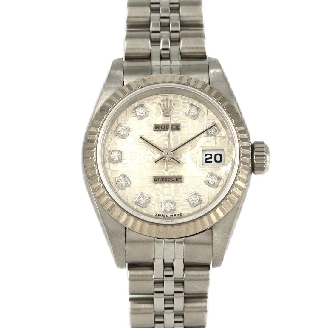 ROLEX DATEJUST SSXWG MECHANICAL AUTOMATIC WATCH: Rolex Datejust SSxWG Mechanical Automatic Watch Brand: ROLEx Type/Style: Wrist watch Material: Case: Stainless steel x white gold Bracelet: Stainless steel Color: Dial Color: Silver Computer/Diamond S