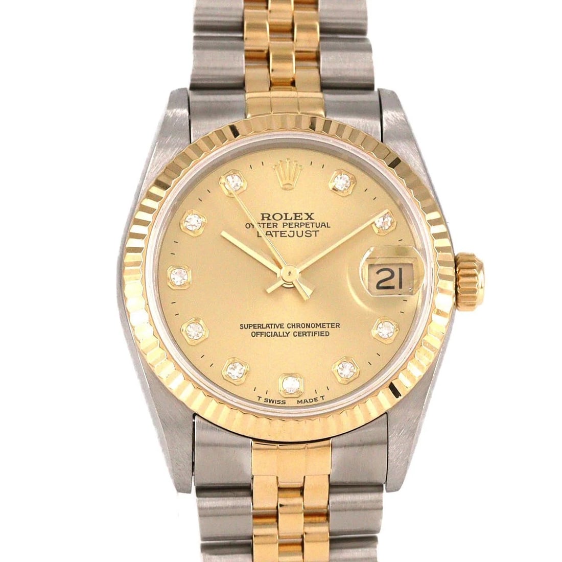 ROLEX DATEJUST SSXYG MECHANICAL AUTOMATIC WATCH: Rolex Datejust SSxYG Mechanical Automatic Watch Brand: ROLEx Type/Style: Wrist watch Material: Case: Stainless steel x yellow gold Bracelet: Stainless steel x yellow gold Color: Dial color: Gold/Diamo