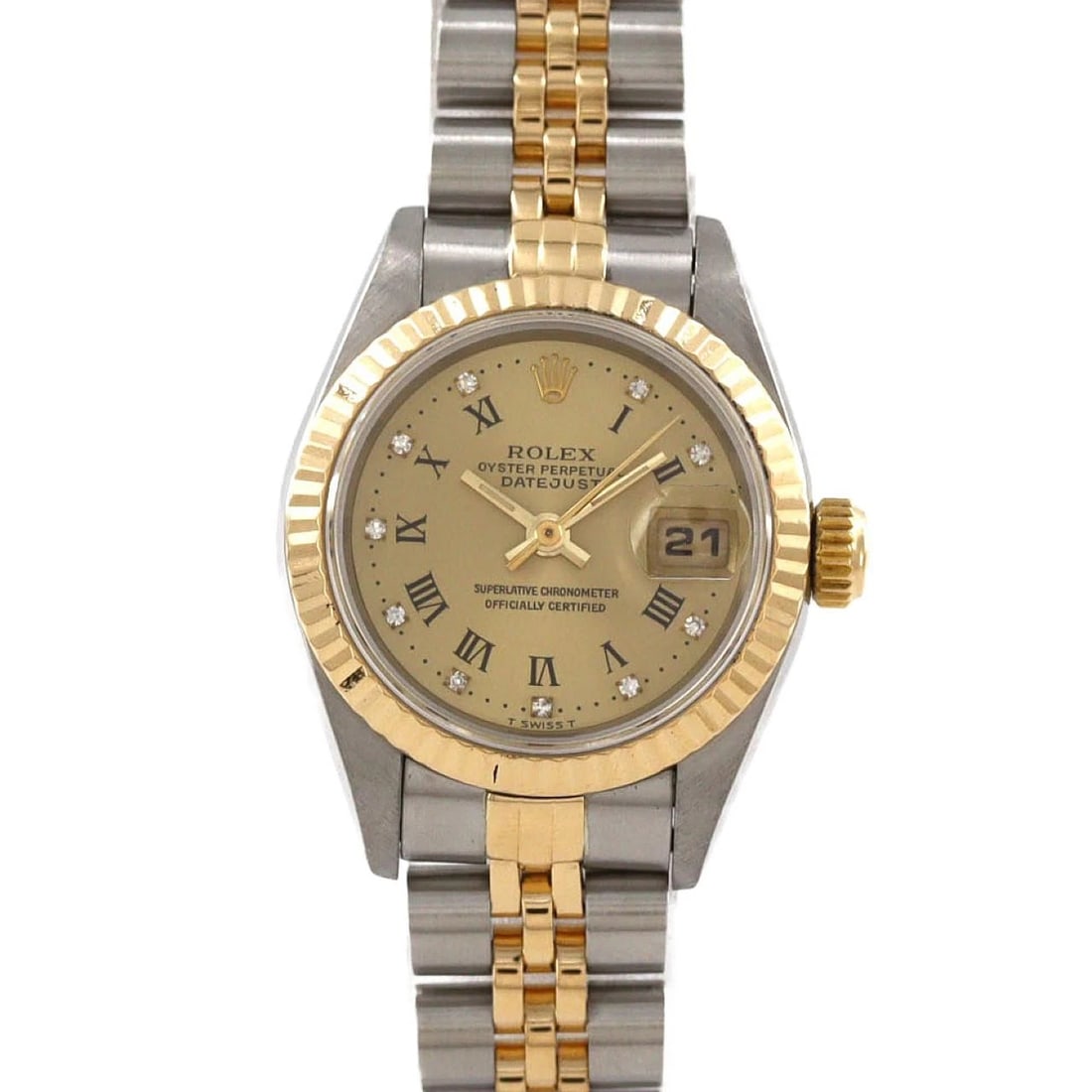 ROLEX DATEJUST SSXYG MECHANICAL AUTOMATIC WATCH: Rolex Datejust SSxYG Mechanical Automatic Watch Brand: ROLEx Type/Style: Wrist watch Material: Case: Stainless steel x yellow gold Bracelet: Stainless steel x yellow gold Color: Dial color: Gold/Print