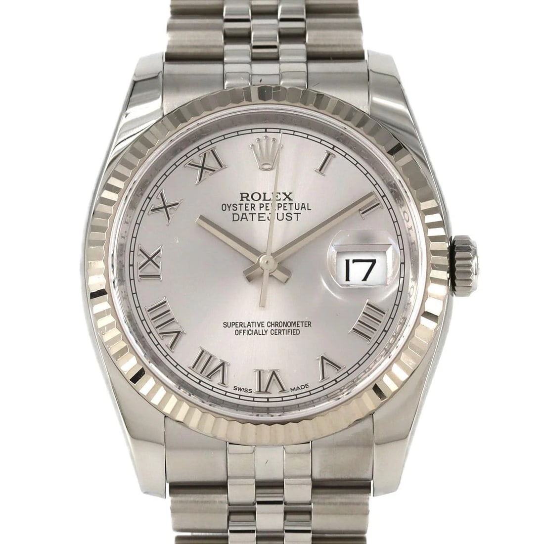 ROLEX DATEJUST SSXWG MECHANICAL AUTOMATIC WATCH: Rolex Datejust SSxWG Mechanical Automatic Watch Brand: ROLEx Type/Style: Wrist watch Material: Case: Stainless steel x white gold Bracelet: Stainless steel Color: Dial color: Gray/Roman Size: Case dia