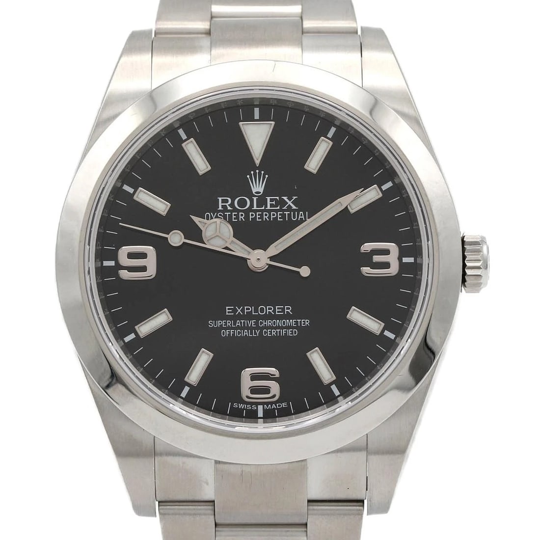 ROLEX EXPLORER STAINLESS STEEL MECHANICAL AUTOMATIC WATCH: Rolex Explorer Stainless Steel Mechanical Automatic Watch Brand: ROLEx Type/Style: Wrist watch Material: Case: Stainless Steel Breath: Stainless Steel Color: Dial color: Black Size: Case diameter: App