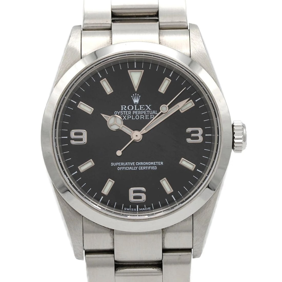 ROLEX EXPLORER STAINLESS STEEL MECHANICAL AUTOMATIC WATCH: Rolex Explorer Stainless Steel Mechanical Automatic Watch Brand: ROLEx Type/Style: Wrist watch Material: Case: Stainless Steel Breath: Stainless Steel Color: Dial color: Black Size: Case diameter: App