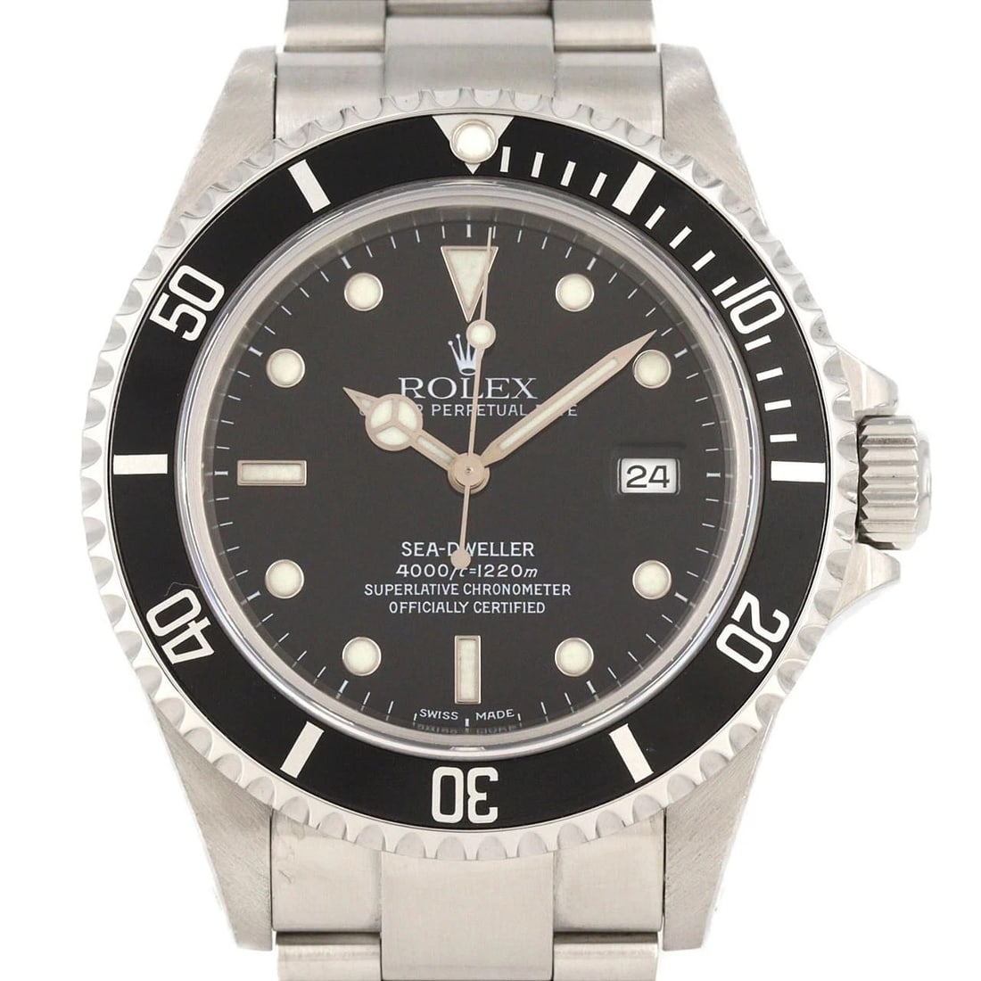 ROLEX SEA-DWELLER STAINLESS STEEL MECHANICAL AUTOMATIC WATCH: Rolex Sea-Dweller Stainless Steel Mechanical Automatic Watch Brand: ROLEx Type/Style: Wrist watch Material: Case: Stainless Steel Breath: Stainless Steel Color: Dial Color: Black Size: Case diameter: 