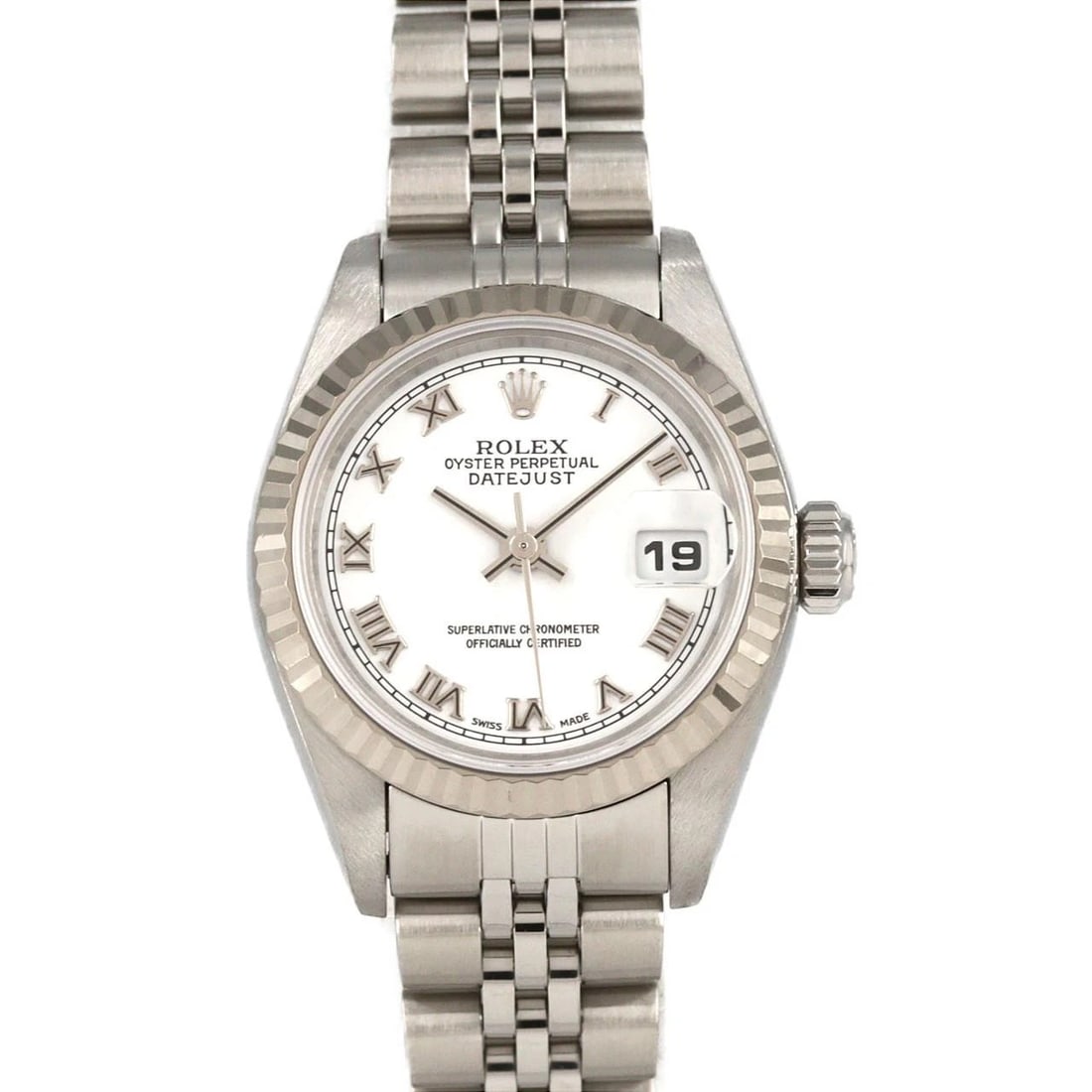 ROLEX DATEJUST SSXWG MECHANICAL AUTOMATIC WATCH: Rolex Datejust SSxWG Mechanical Automatic Watch Brand: ROLEx Type/Style: Wrist watch Material: Case: Stainless steel x white gold Bracelet: Stainless steel Color: Dial color: White/Roman Size: Case di