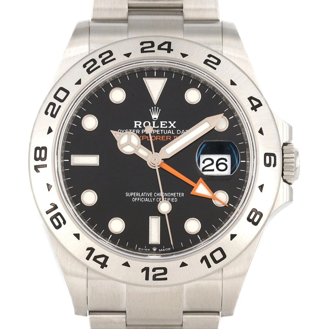 ROLEX EXPLORER II STAINLESS STEEL MECHANICAL AUTOMATIC RAND WATCH: Rolex Explorer II Stainless Steel Mechanical Automatic Rand Watch Brand: ROLEx Type/Style: Wrist watch Material: Case: Stainless Steel Breath: Stainless Steel Color: Dial Color: Black Size: Case