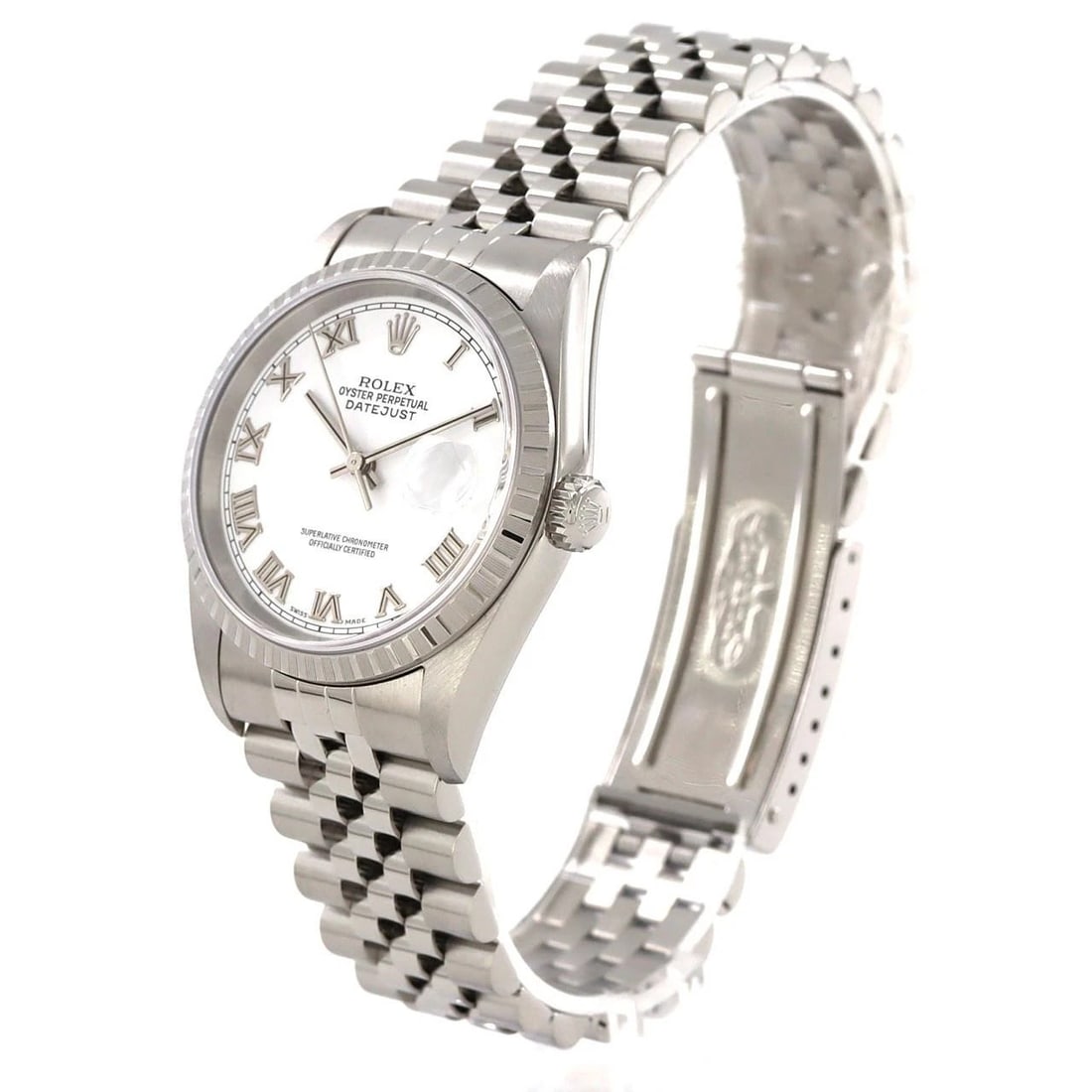 ROLEX DATEJUST STAINLESS STEEL MECHANICAL AUTOMATIC WATCH - 2